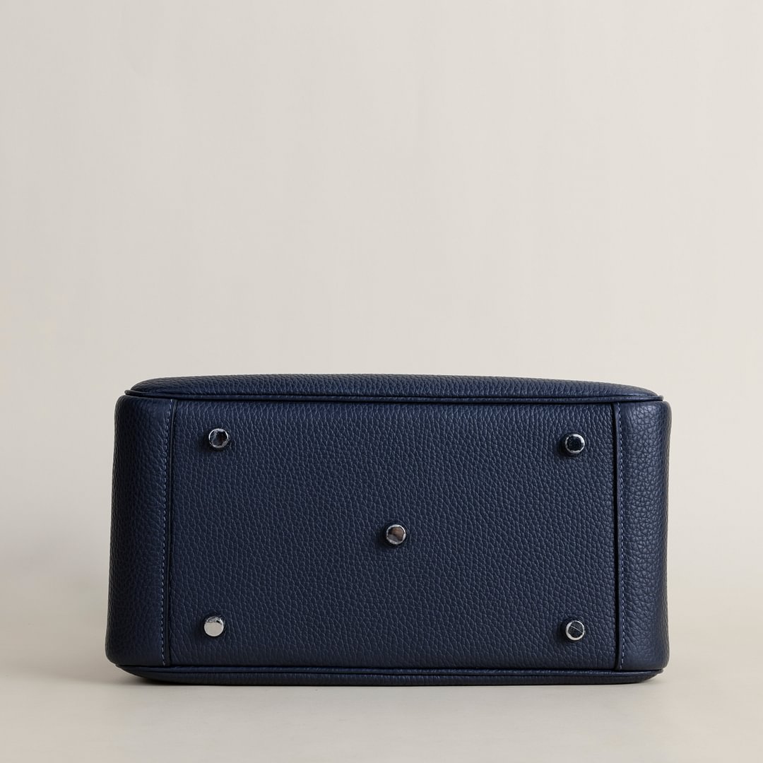 Lindy 26cm Clemence leather 2Z Blue nuit GHW