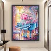 Piano-16CT Stamped Cross Stitch Egyptian Cotton 74*93cm/29.13*36.61in (Big Size) tapestrymarket