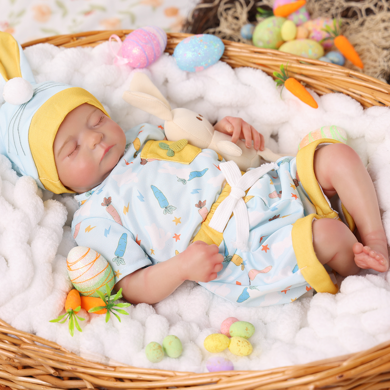 Babeside Sleeping Reborn Baby Noah 20'' Little Infant Girl Emotional Care Companion