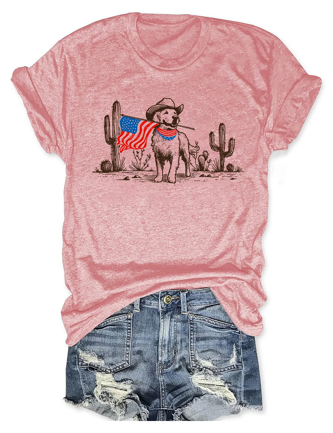 Golden Retriever 4th Of July T-shirt