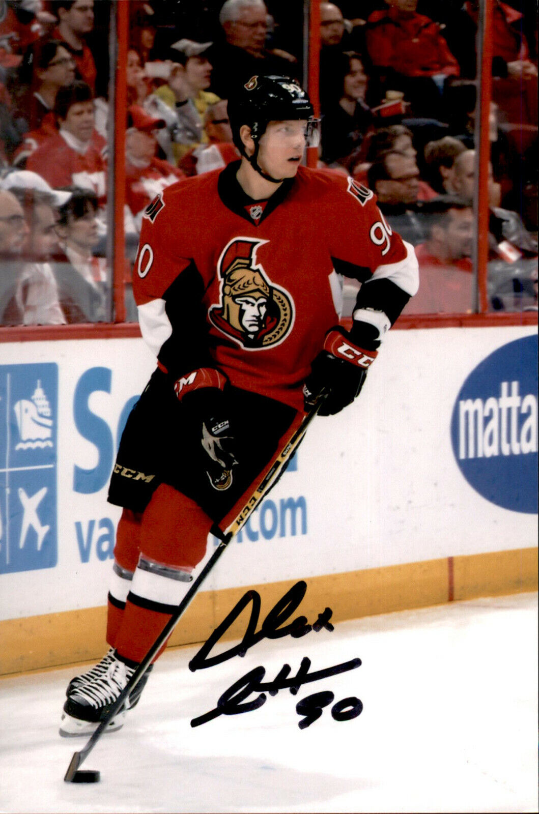 Alex Chiasson SIGNED autographed 4x6 Photo Poster painting OTTAWA SENATORS #3