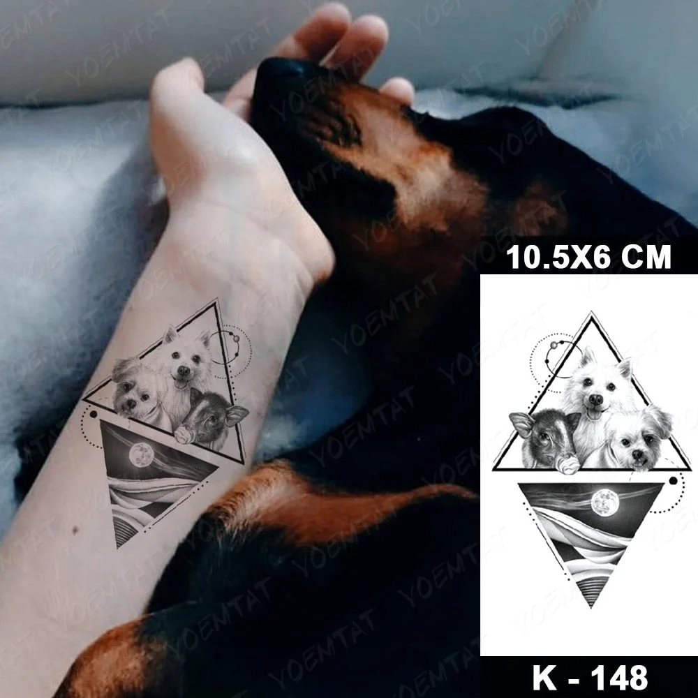 Waterproof Temporary Tattoo Sticker Starry Sky Galaxy Lion Flash Tatoo Wolf Fox Owl Arm Wrist Fake Tatto For Body Art Women Men