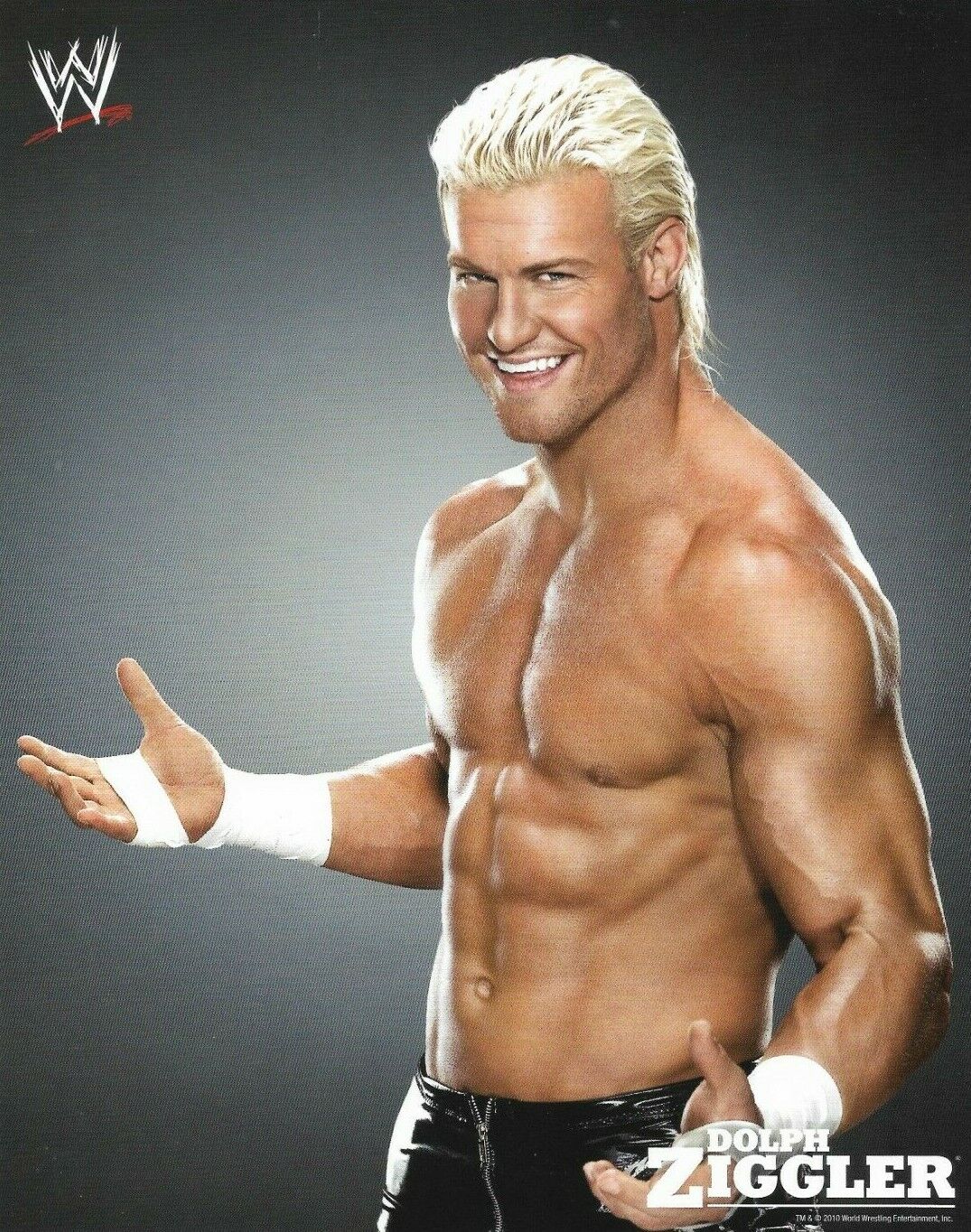 WWE DOLPH ZIGGLER OFFICIAL LICENSED ORIGINAL 8X10 WRESTLING PROMO Photo Poster painting 1