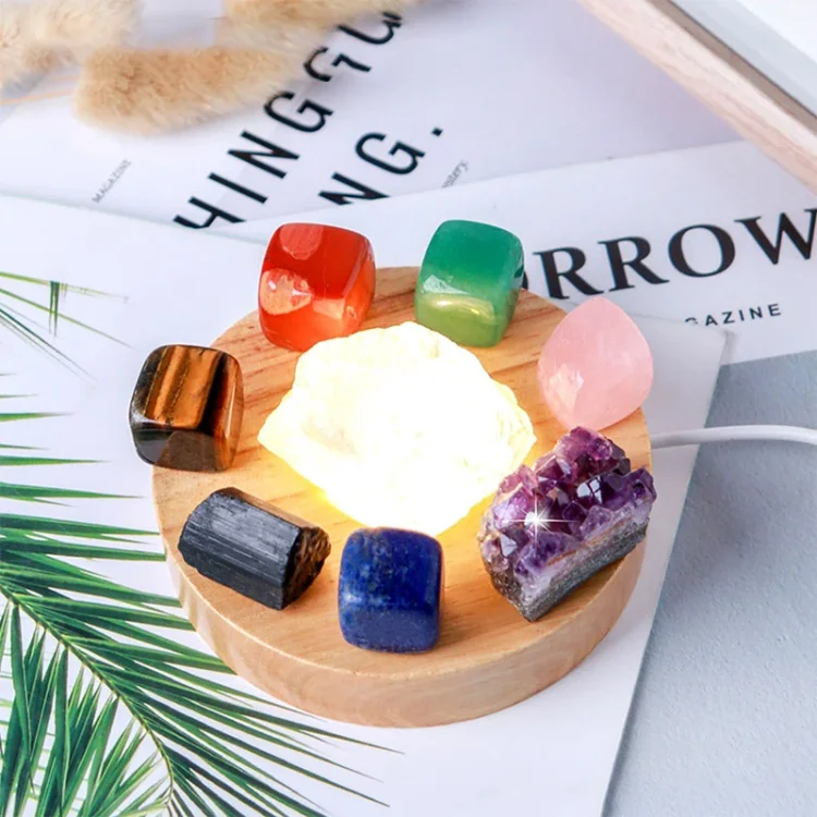 Natural Crystal Energy Crystal Lamp Decoration
