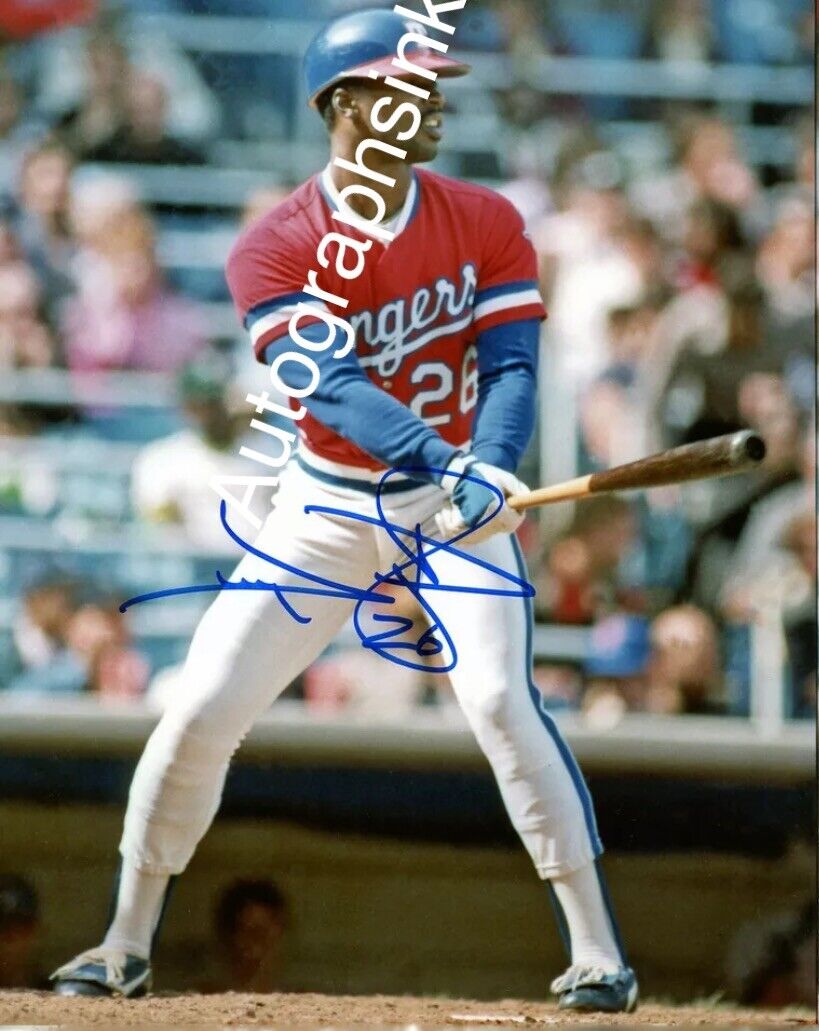 George Wright Autographed 8x10 Texas Rangers#3