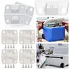 4Pcs Cooler Hinges Screws Set Plastic Hinges with Stainless Steel Screws Set