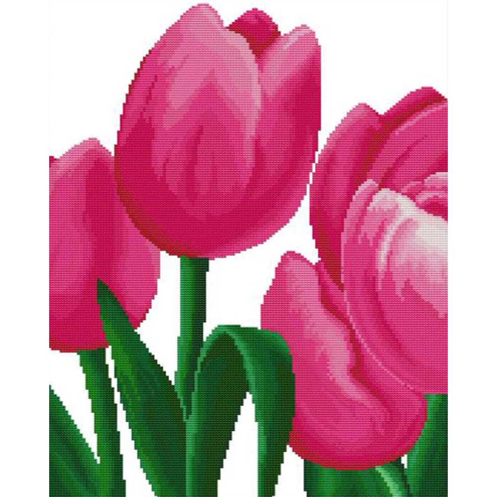 Tulips - Full Round - Diamond Painting