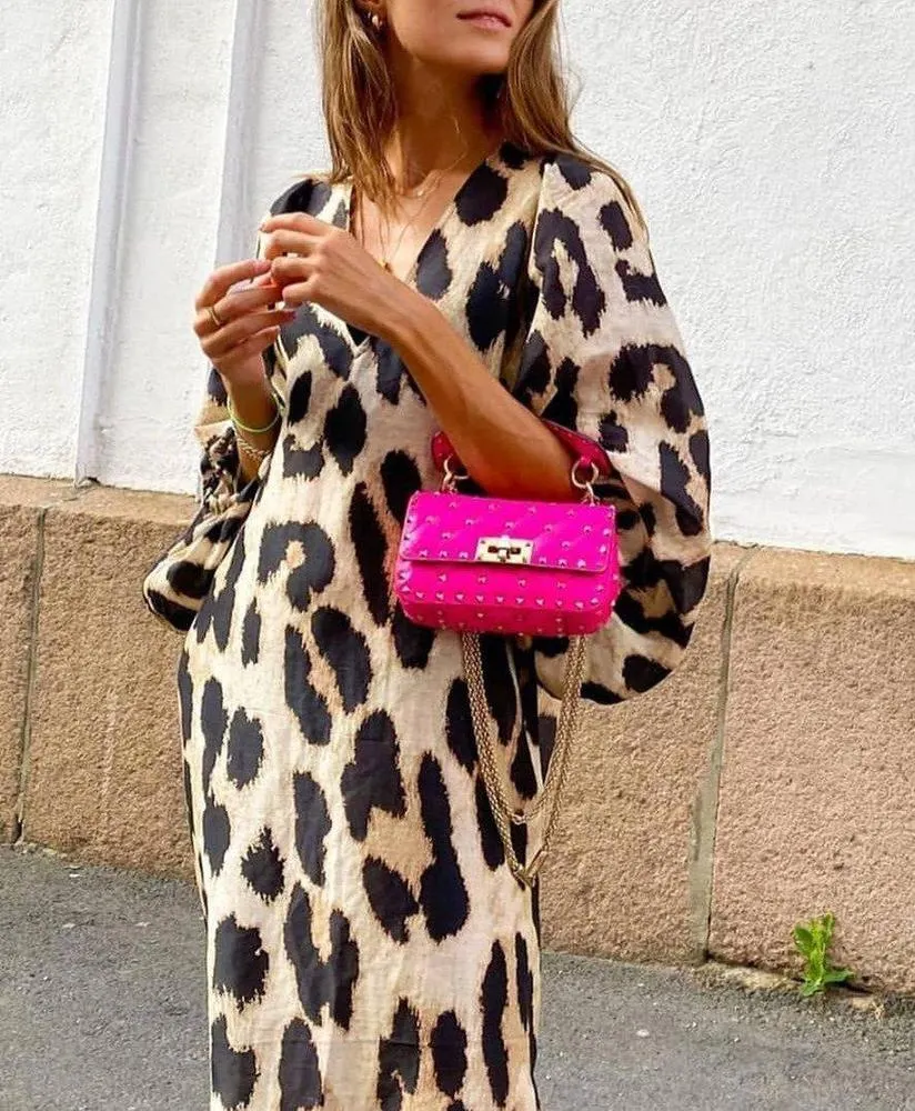 Wild Woman Leopard Print Dress--vocosishoes