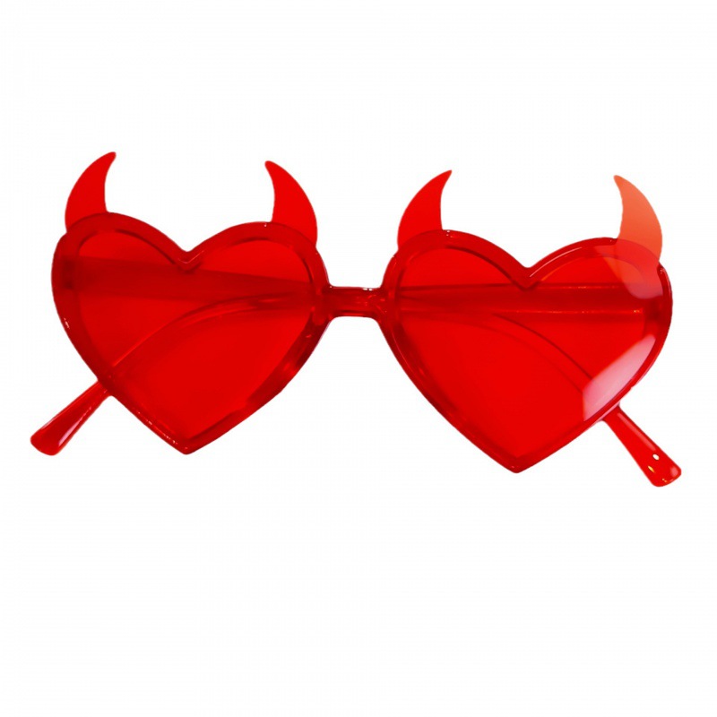 Sxswair New Halloween Heart Sunglasses Women Vintage Brand Designer Sun Glasses Shades Female Hot Sale Funny Versatile Sunglasses Party
