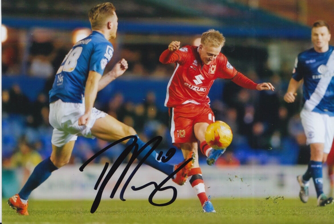 MK DONS HAND SIGNED BEN REEVES 6X4 Photo Poster painting 1.