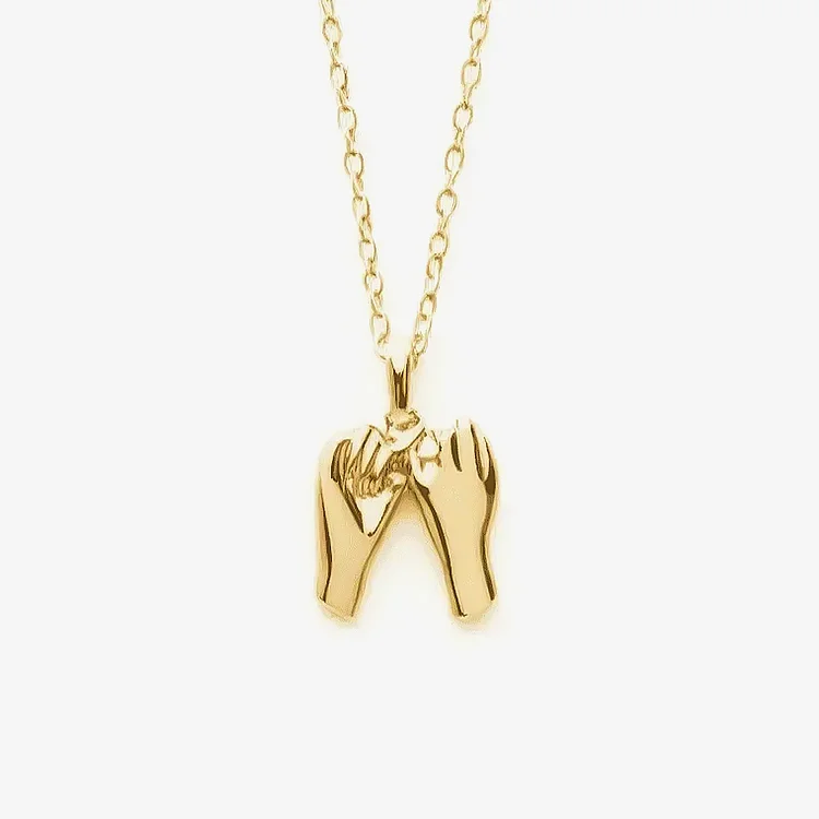 Mother & Daughter Pinky Promise Necklace