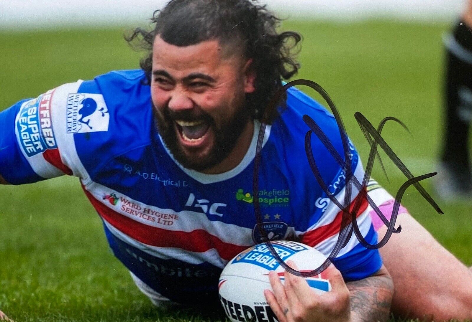 David Fifita Genuine Hand Signed 6X4 Photo Poster painting - Wakefield Trinity 4