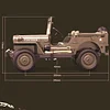 1:10 C8815 Willys multi-purpose 4WD off-road vehicle model remote control car