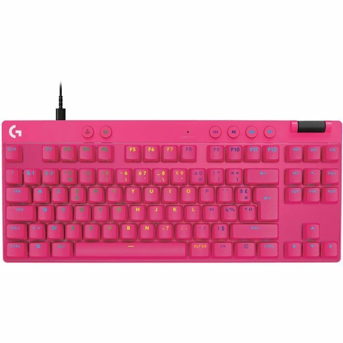 Keyboard and Mouse Logitech 920-013249 Pink Azerty French