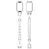 Case+Band Stainless Steel Sport Replacement Watch Strap for Samsung Galaxy Fit 3