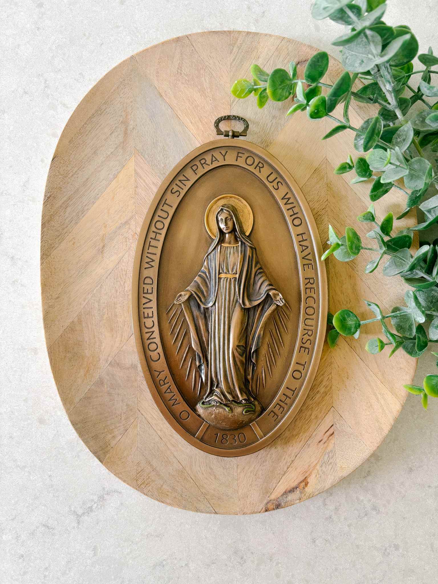 Miraculous Medal Wall Plaque