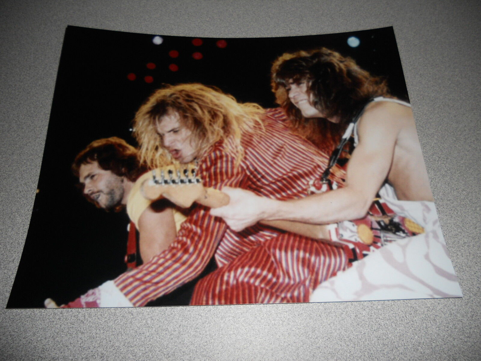 Van Halen Live 8x10 Combo Photo Poster painting #14 Eddie Dave Mike