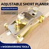 ENJOYWOOD Mini Block Plane Aluminum Alloy Manual Planner for Finishing, Chamfering and Tenoning in Woodworking 