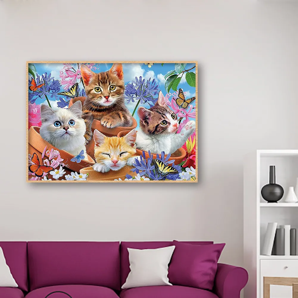 Diamond Painting - Full Round Drill - Cat(40*30cm)