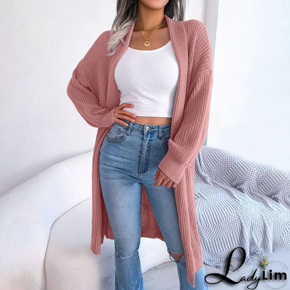 Casual Solid Colour Cardigan