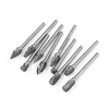 10Pcs Carbide Burr Set Double Cut Die Grinder Bits 1/8 Inch Shank Long Burr Bits