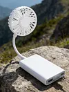 Mini USB Fan 360 Degree Adjustable Small Personal Fan for Power Bank Laptop PC for Home Office Car Outdoor Travel Summer Gifts