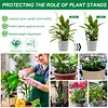 6Pcs Plant Support Stakes Half Round Plant Stake for Climbing Plants (25cm)