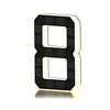 LED Illuminated Modern Address Sign Waterproof Personalized Solar Powered Address Number Dusk To Dawn Adhesive Or Screw Mount for Outside House Light Up Courtyard Hotel Bar