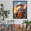 Handsome Cowboy Animal-Full Round Diamond Painting 30*40CM