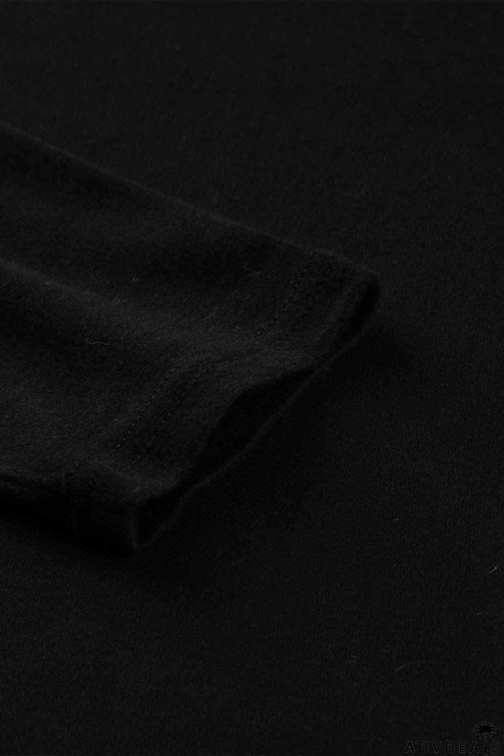 Sequin Shoulder Long Sleeve Top