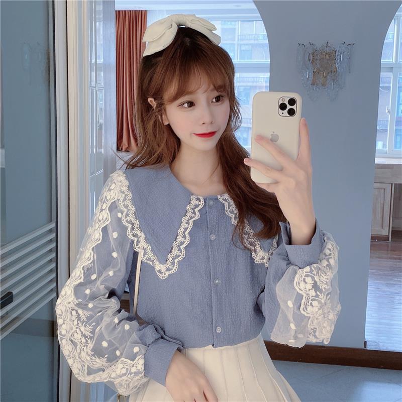 Autumn Silk Long Sleeve Shirt Top Women Blouse Women Blusas Ropa De Mujer