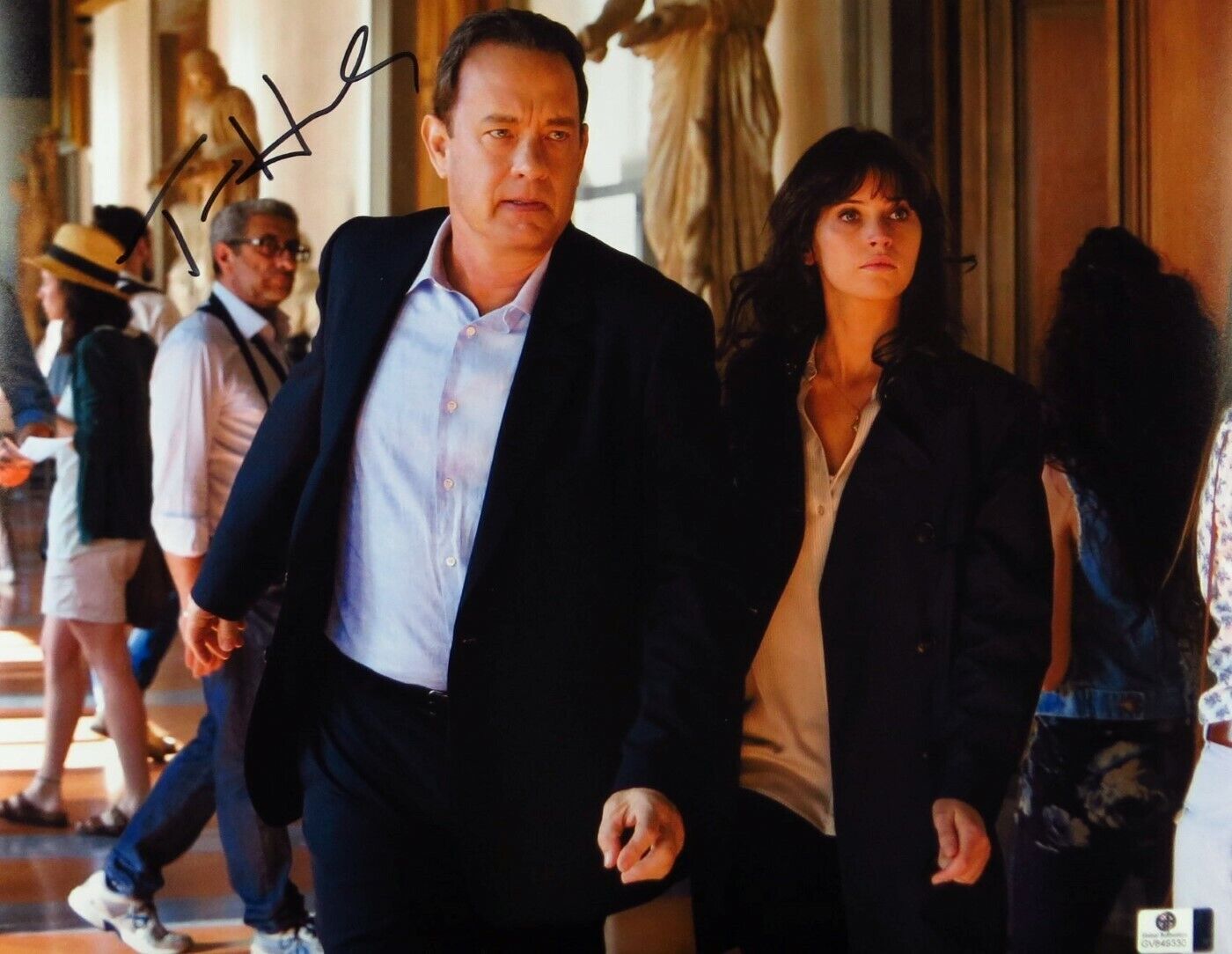 Tom Hanks Signed Autographed 11X14 Photo Poster painting Inferno Running GV849330