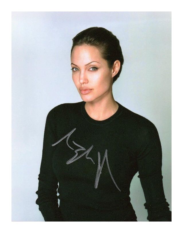 ANGELINA JOLIE AUTOGRAPHED SIGNED A4 PP POSTER Photo Poster painting PRINT 7