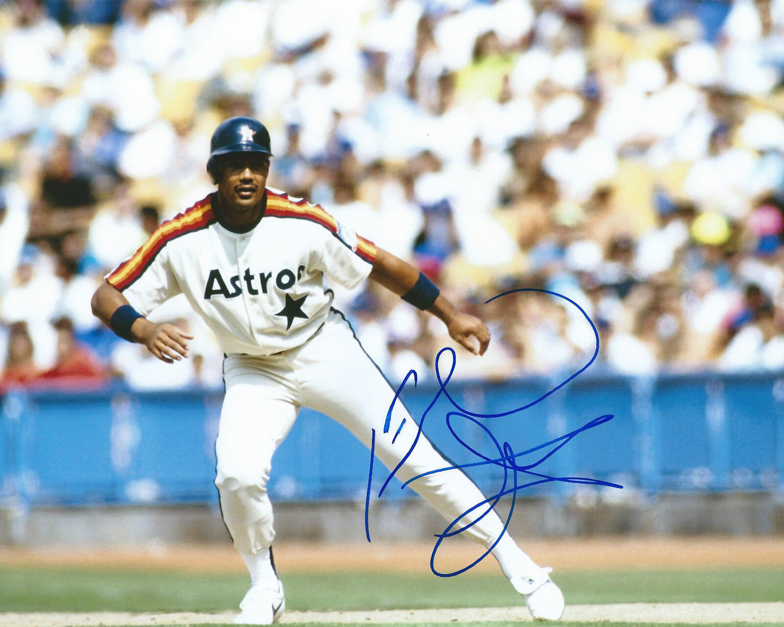 **GFA Houston Astros *FRANKLIN STUBBS* Signed 8x10 Photo Poster painting F2 COA**