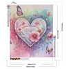 (50*60cm)Heart Flower - Full Round Drill Diamond Painting