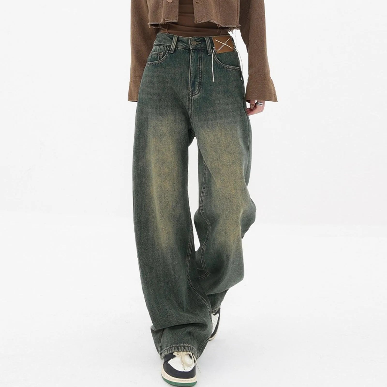 Aiertu Wide Leg Vintage Jeans Aiertu