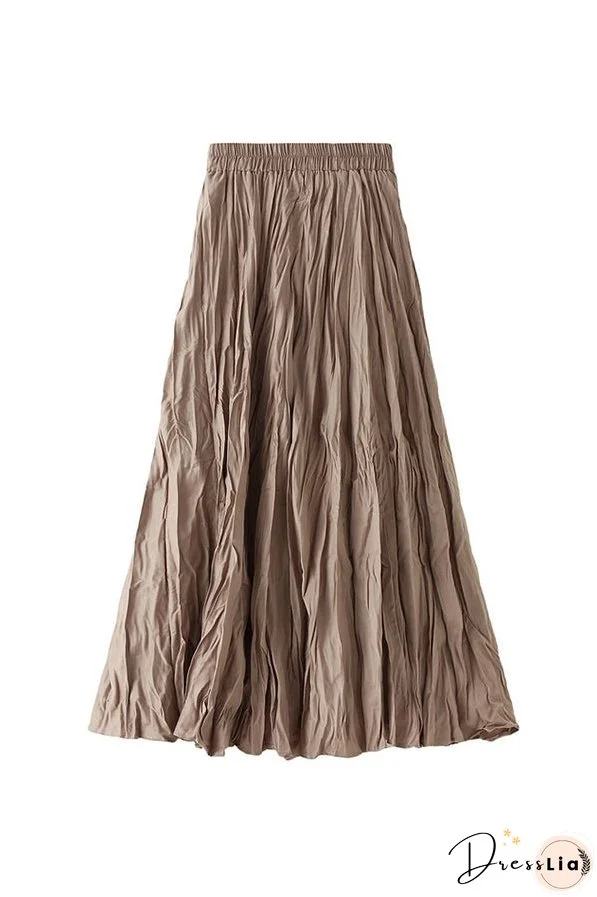 A-line mid-length winter skirt with sweater