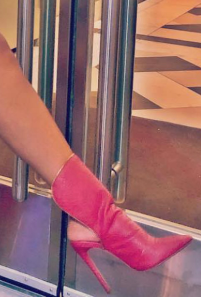 Custom Made Rose Red Booties |FSJ Shoes