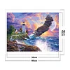 Eagle and lighthouse-11CT Stamped Cross Stitch 60*45cm