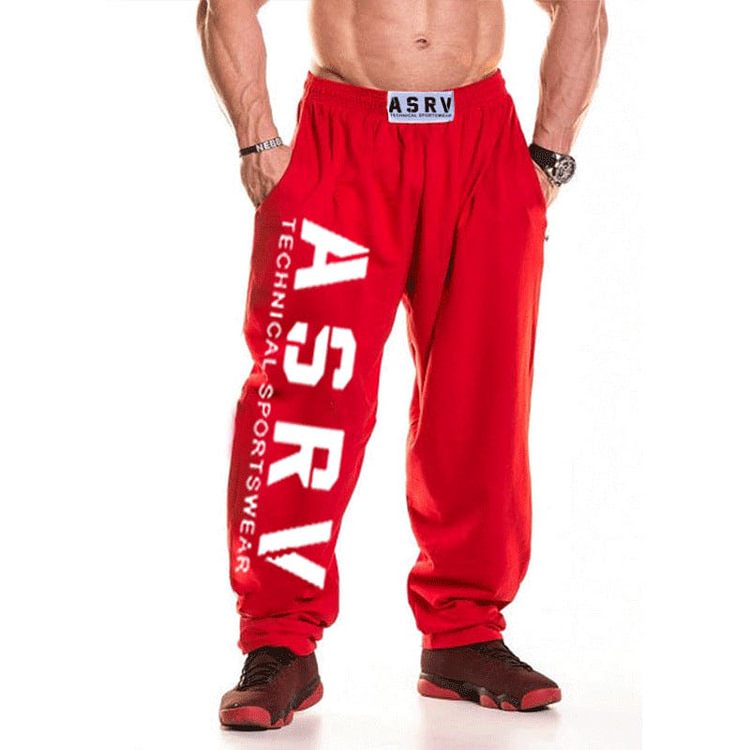 Spring and Autumn Men's Casual Pants Sports Pants Loose plus Size Straight Trousers Men's Fitness Pants Men Sports Pant