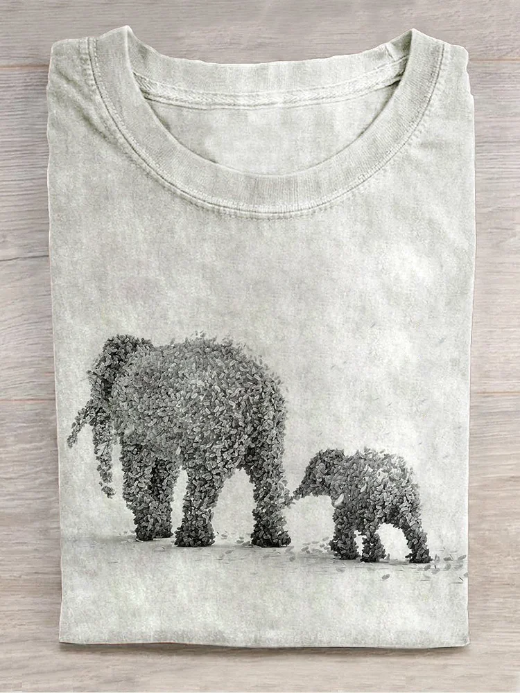 Fun elephant print t-shirt