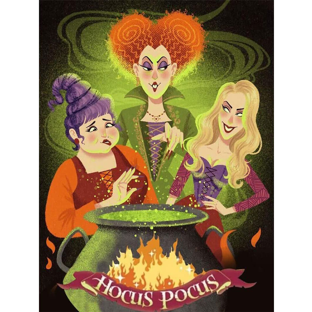 

Crazy Witches - Round Drill Diamond Painting - 30*40CM, 501 Original