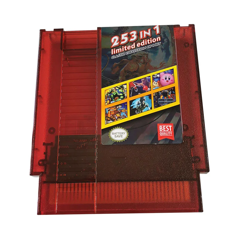 8 Bit Game Card - Super 253 in 1 Collection NES Cartridge Multicart for Classic NES Game Console | US And EUR Region Free