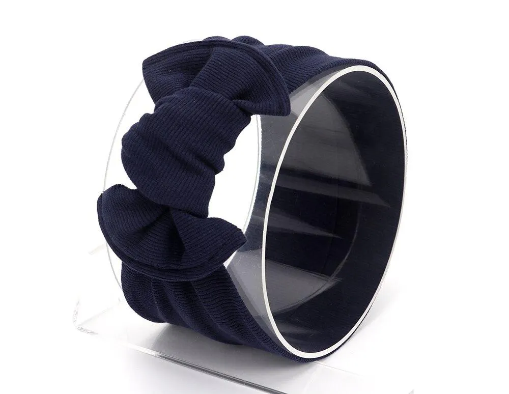 2020 Baby Stuff Accessories Kids Girl Baby Headband Toddler Lace Bow Flower Hair Band Ribbed Solid Headwear Photo Props