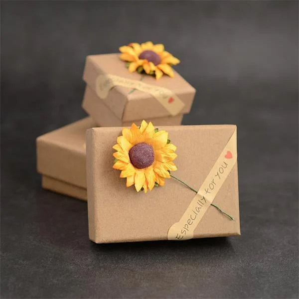 Sunflower Necklace Gift Box