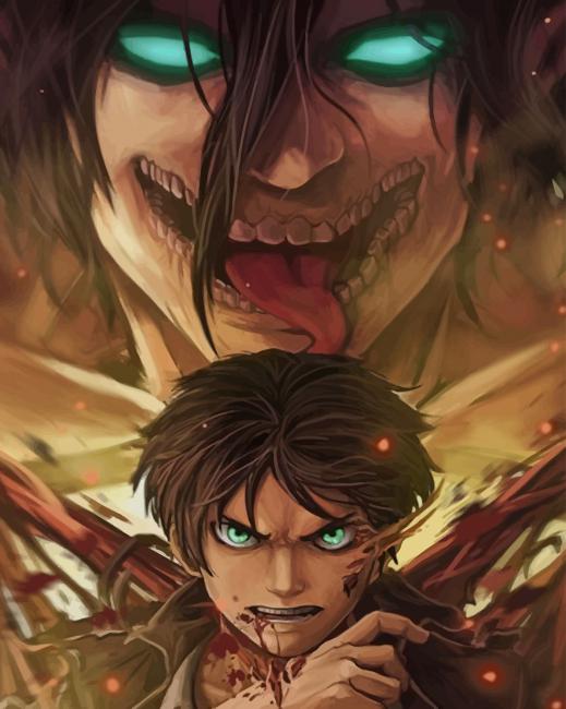 

Attack On Titan – Paint By Numbers - 40*50CM, 501 Original