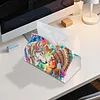 Boho Maiden And Wolf DIY Diamond Painting PU Tissue Holder Box