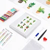 12pcs Potted Plant-1 5D DIY Square Drill Diamond Painting Kits for Adults Beginners Home Decor Diamonds Paintings Gem Art 5.91x7.09in