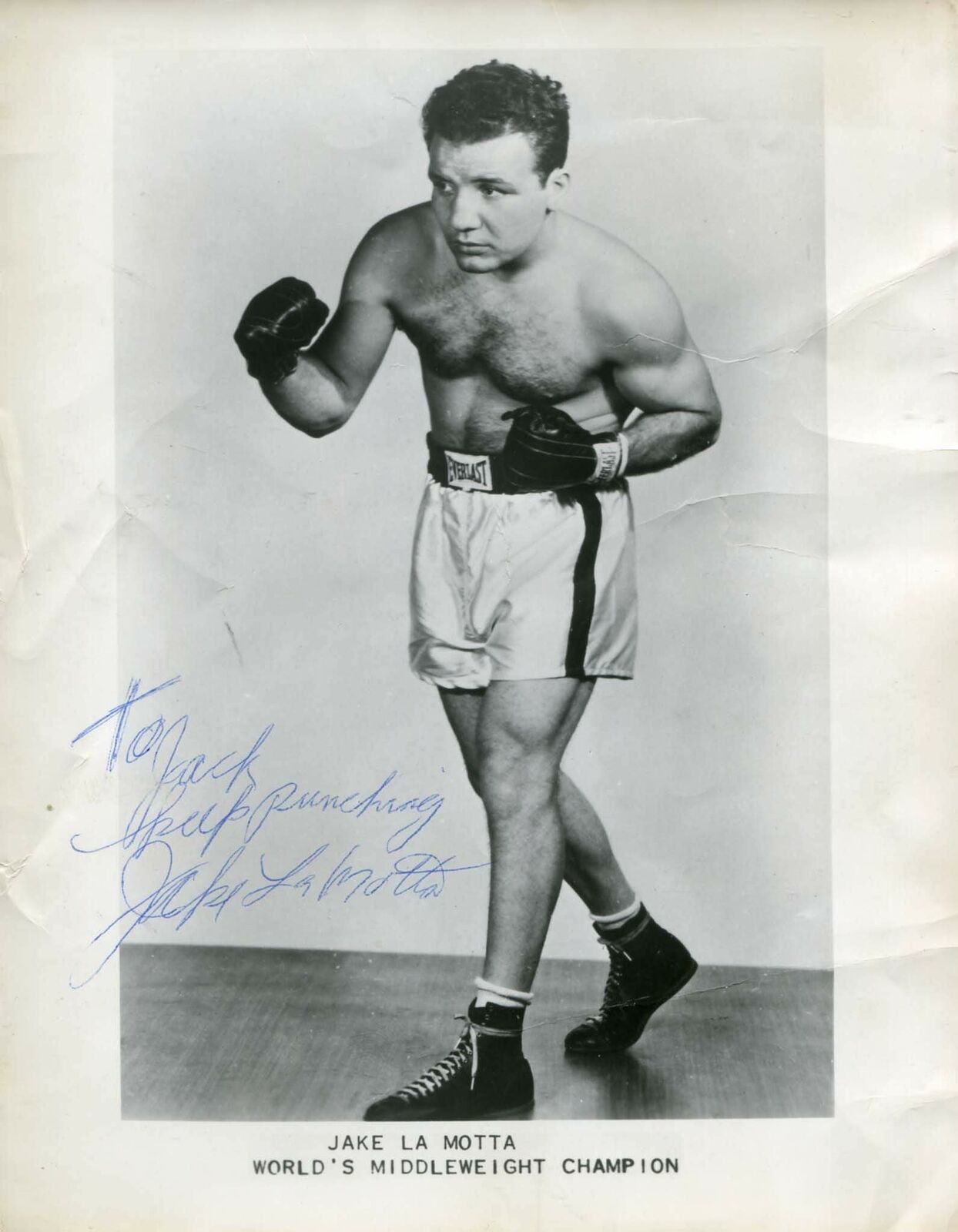 Jake LaMotta BOXER autograph, signed Photo Poster paintinggraph