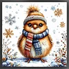 Winter Bird-11CT Stamped Cross Stitch Kit(40x40cm)